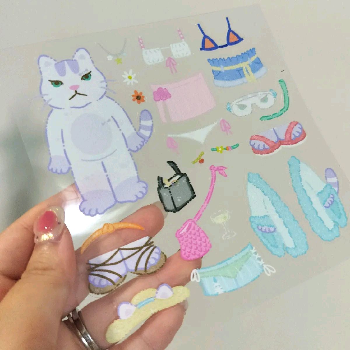 Kiara Y2K Dress Up Sticker Sheet