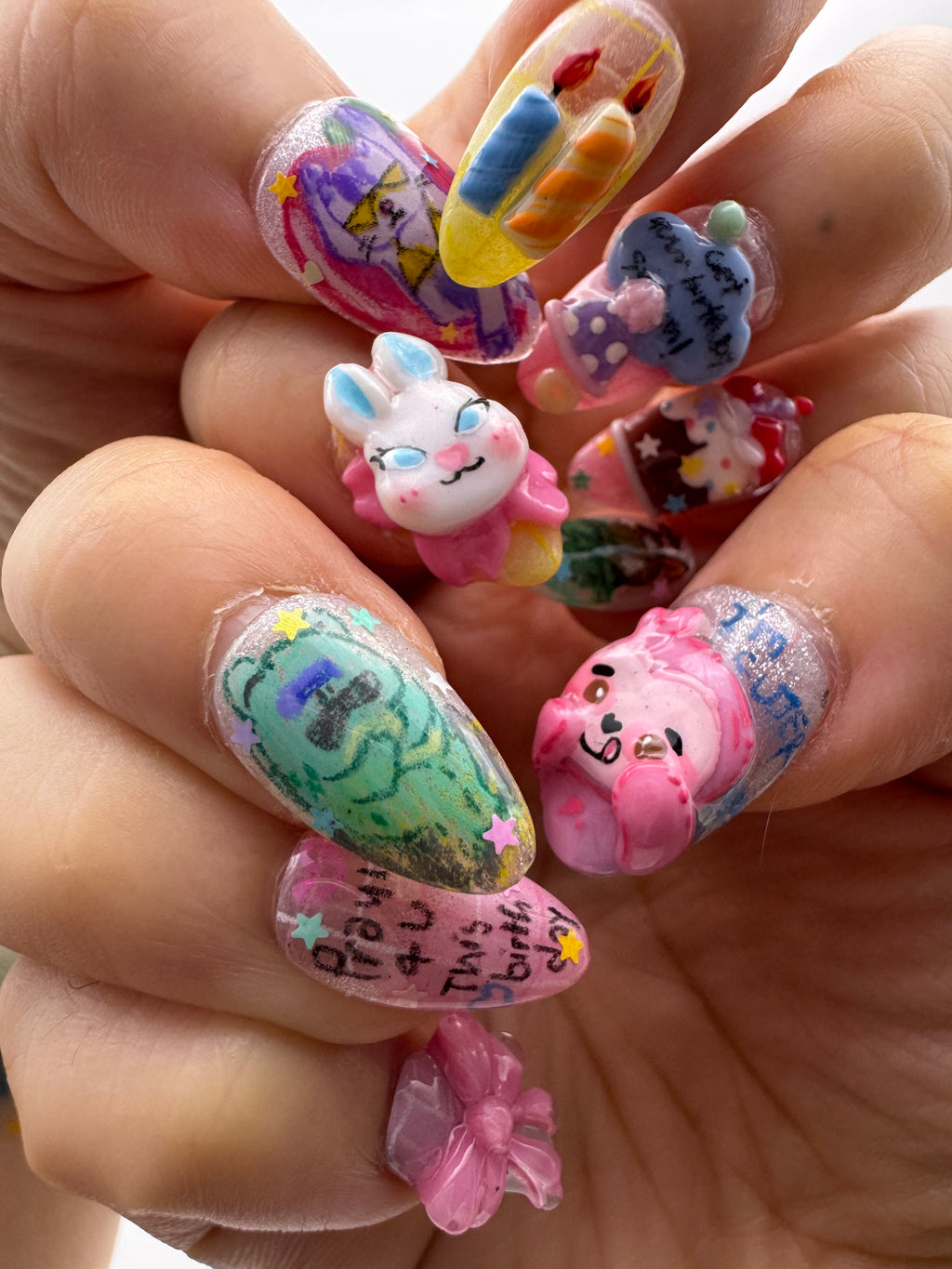 [PO] Birthday Wishes Press-on Nails