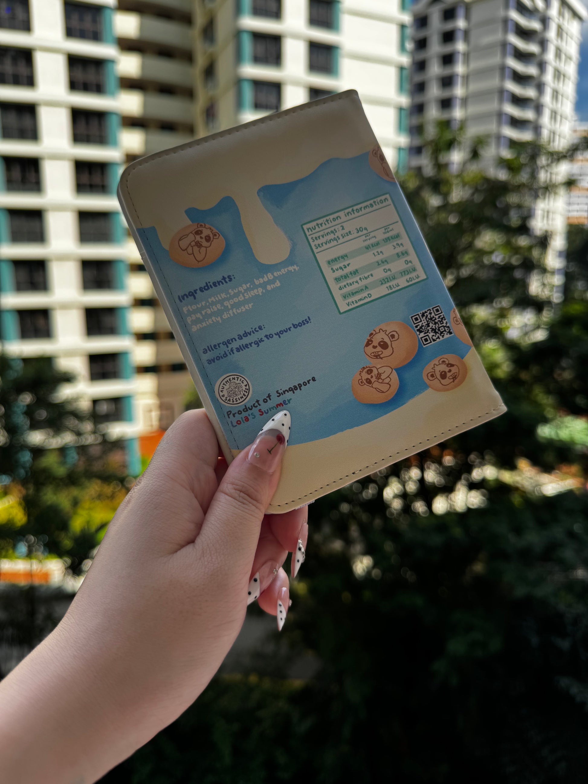 Pocket Snack Passport Holder/Travel Wallet