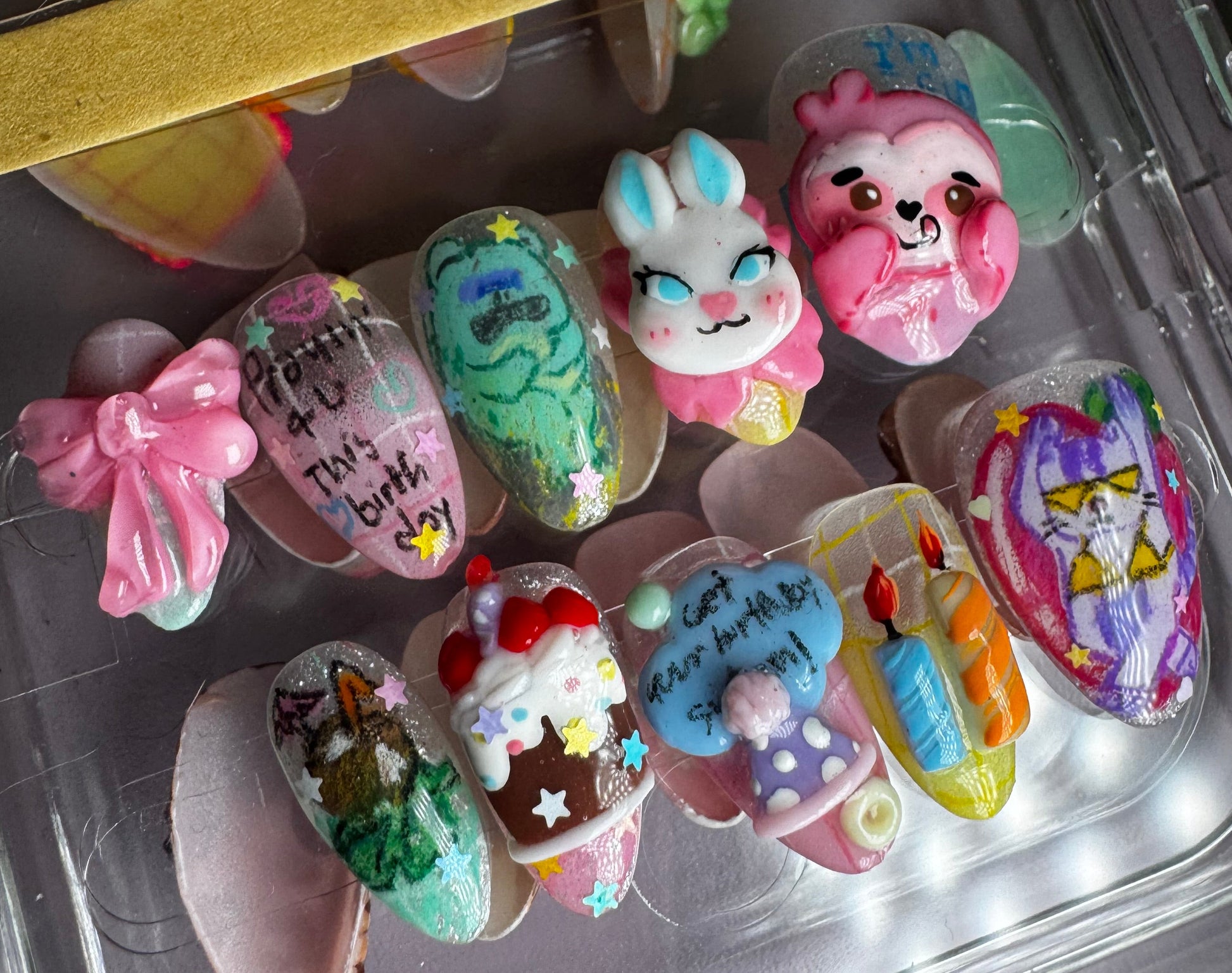 [PO] Birthday Wishes Press-on Nails