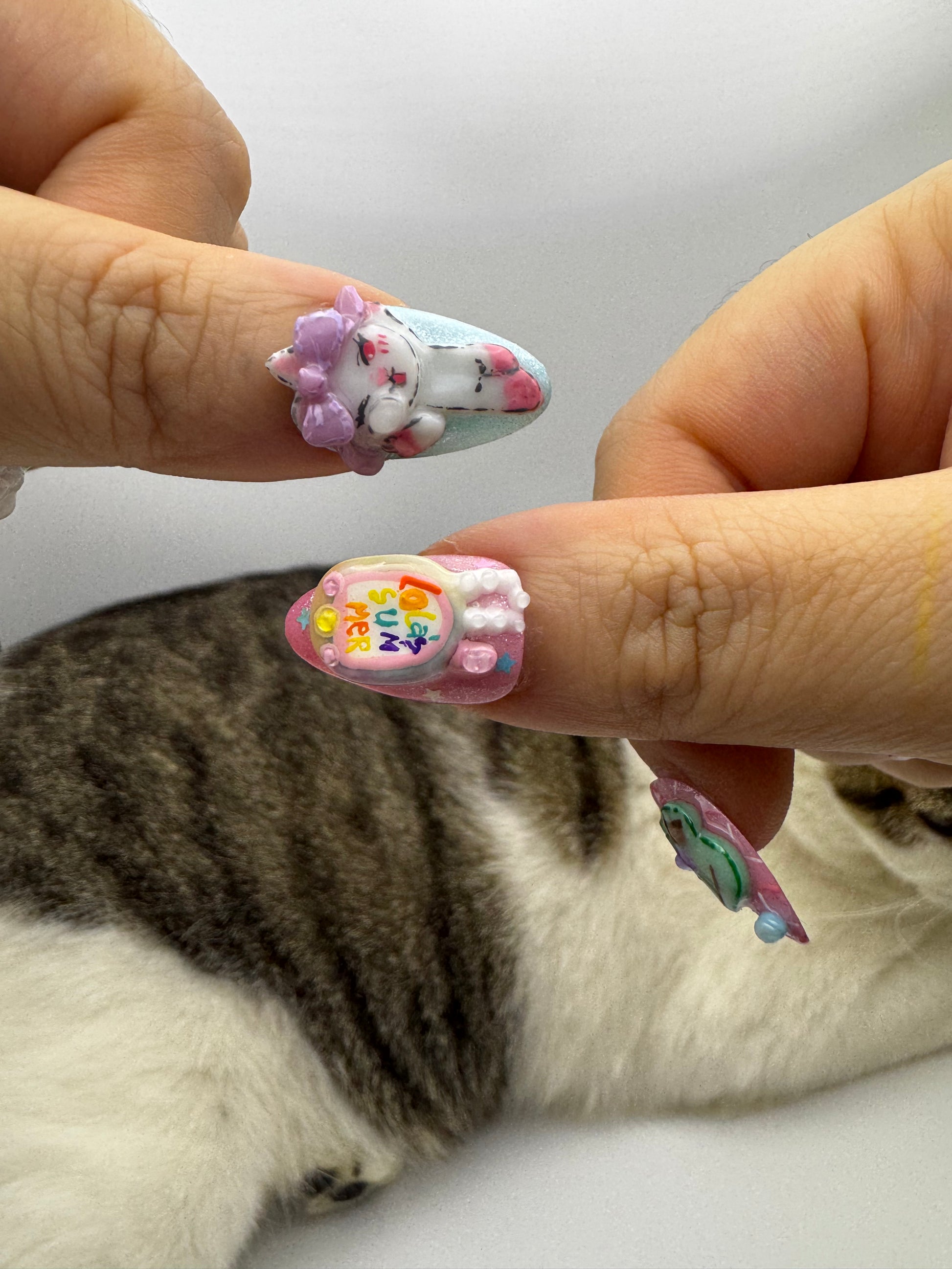[PO] Into the Whimsy Clouds Press-on Nails