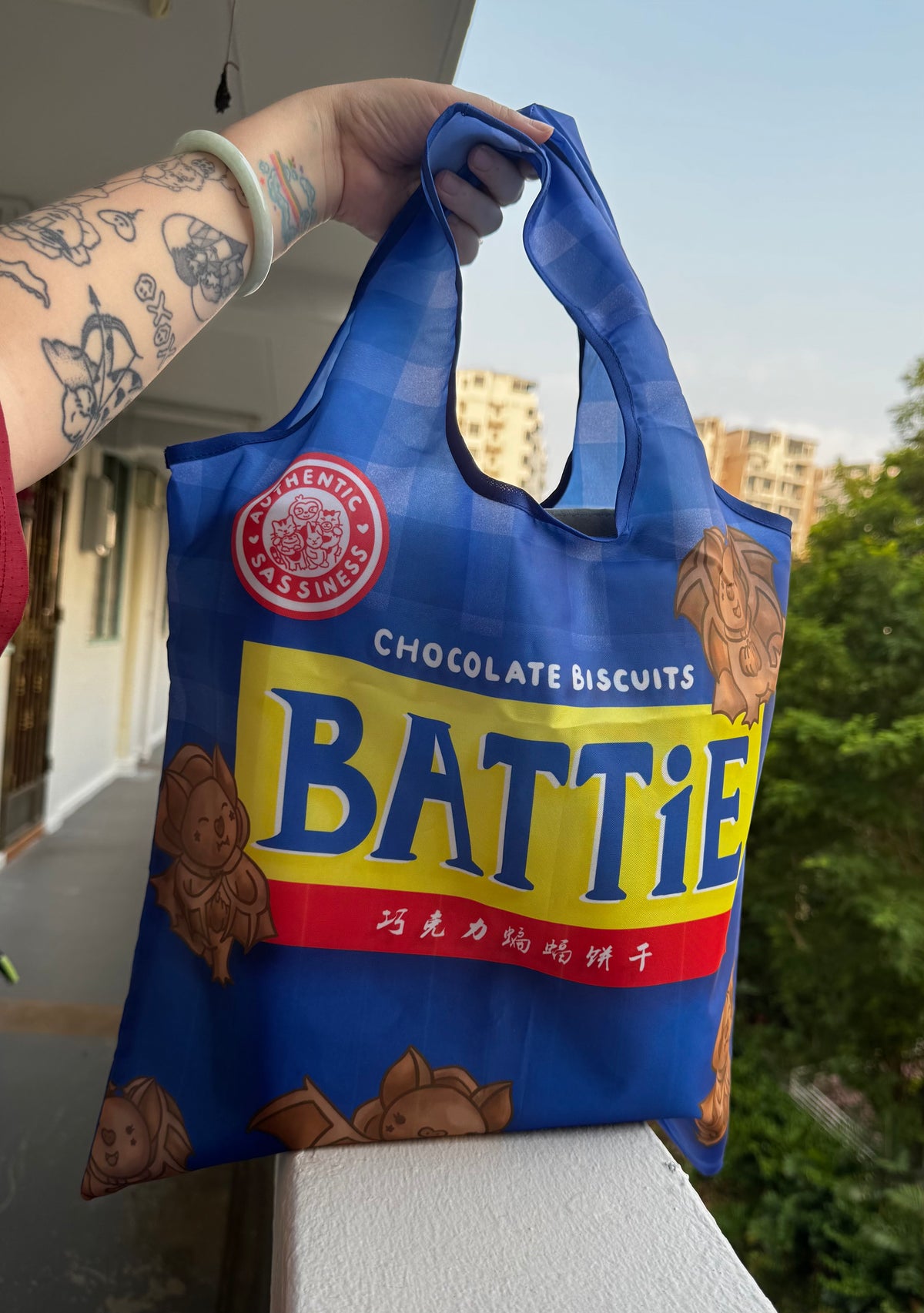 Singapore Snacks Eco Shopping Bag