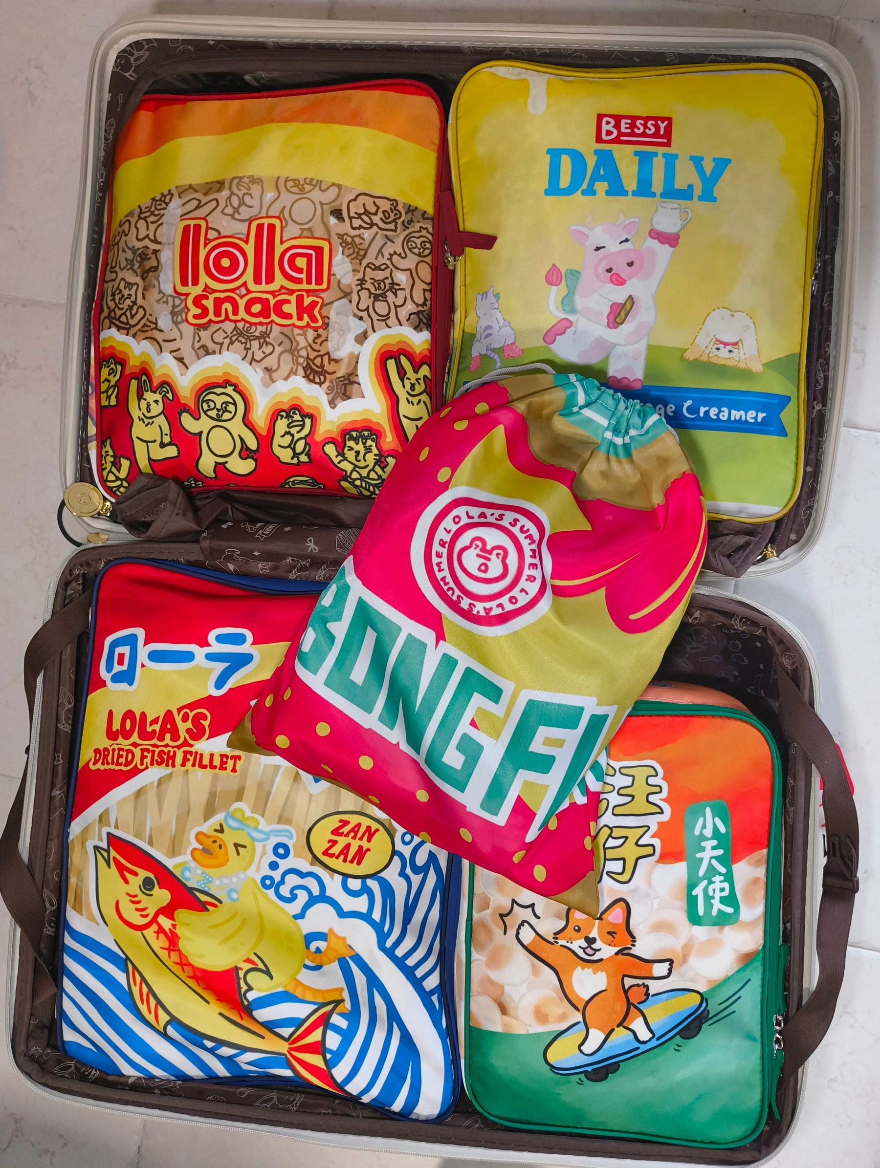 [PO] Snack Pack Travel Packing Cubes Set of 5