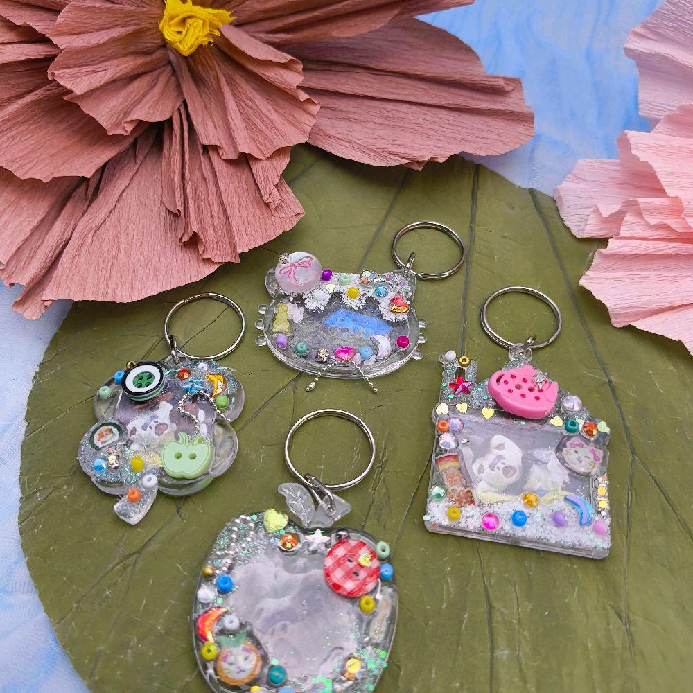 Acrylic Locket Keychain