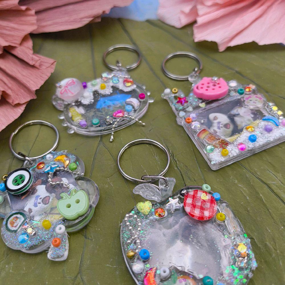 Acrylic Locket Keychain