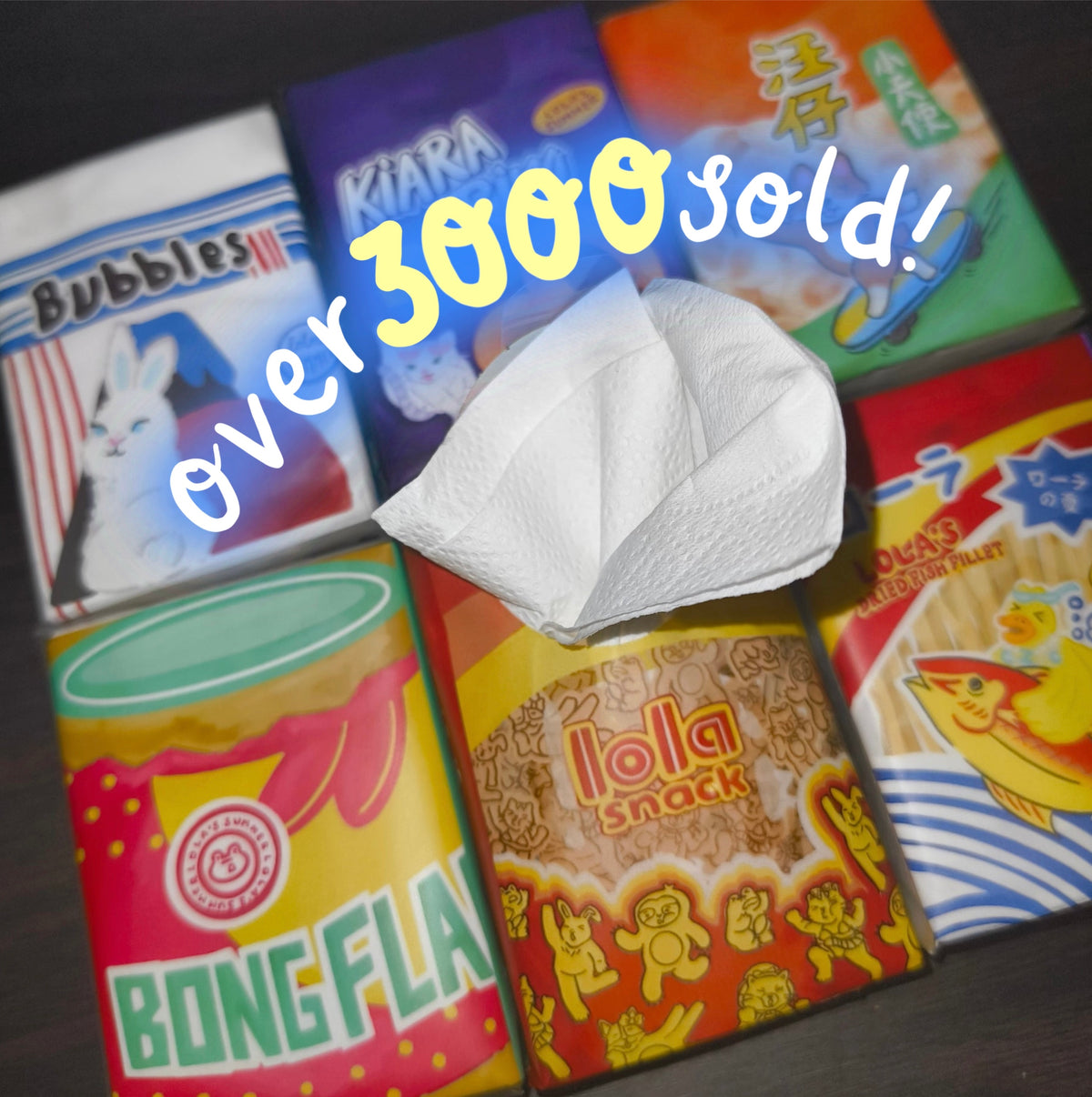 Chope! Snacks Tissue Pack Set