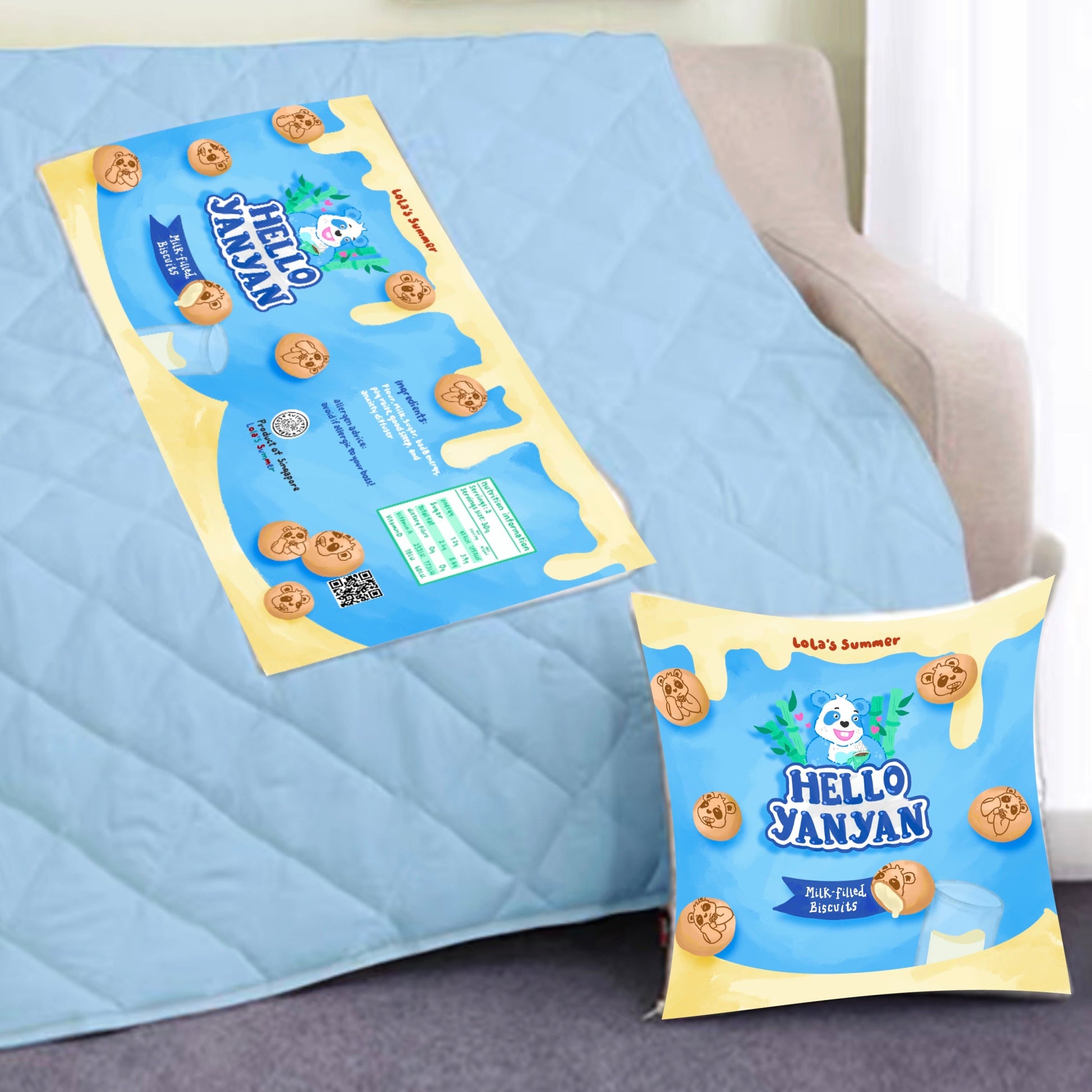 [PO] Nostalgic Snacks Pillow Blanket