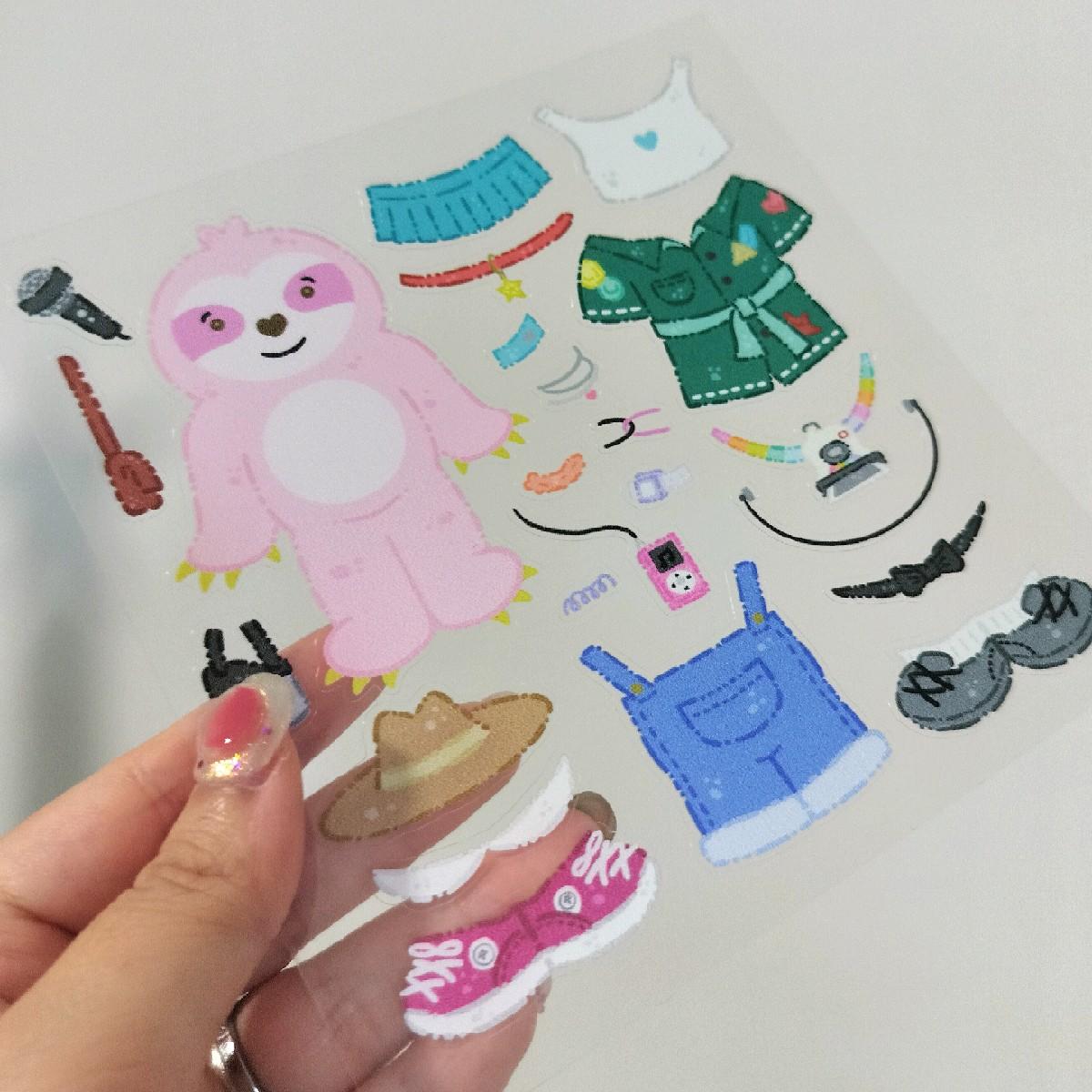 Y2K Dress Up Sticker Sheet (Translucent)