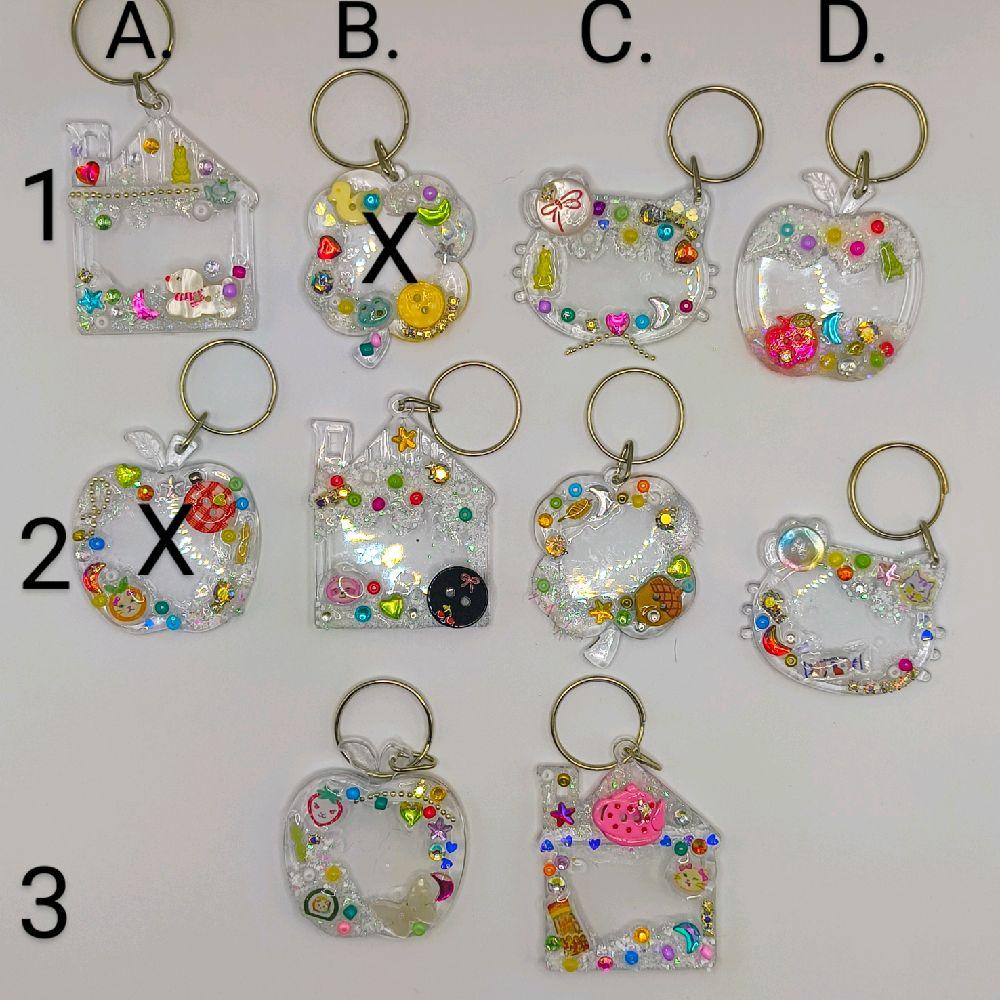 Acrylic Locket Keychain