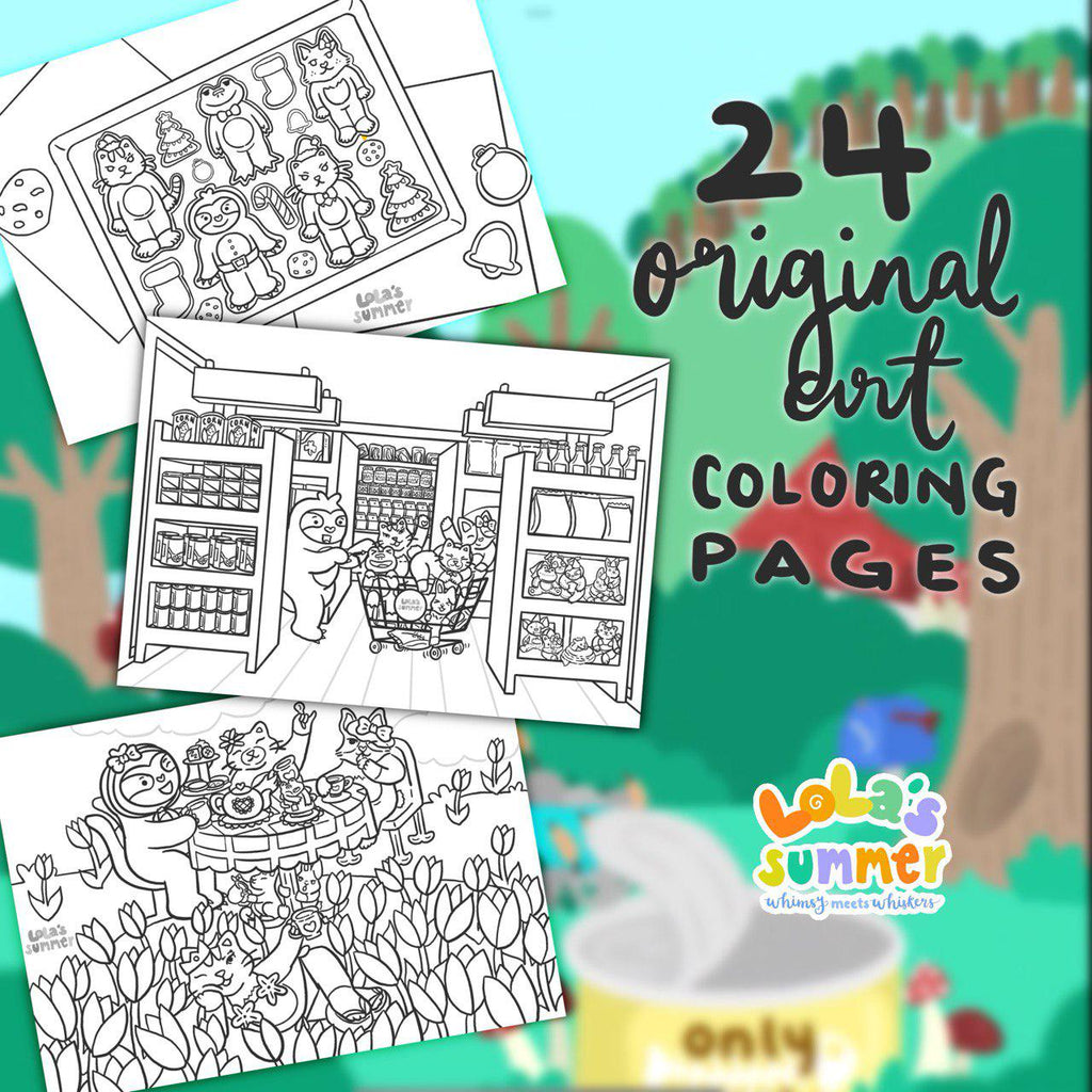 Whimsical Animal Coloring Pages