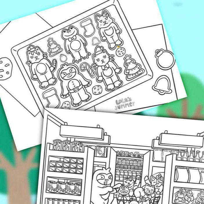 Whimsical Animal Coloring Pages