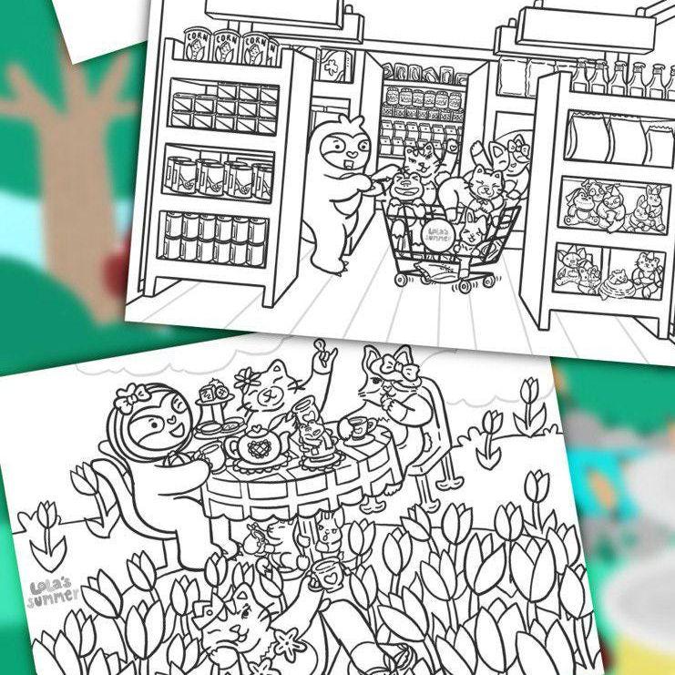 Whimsical Animal Coloring Pages