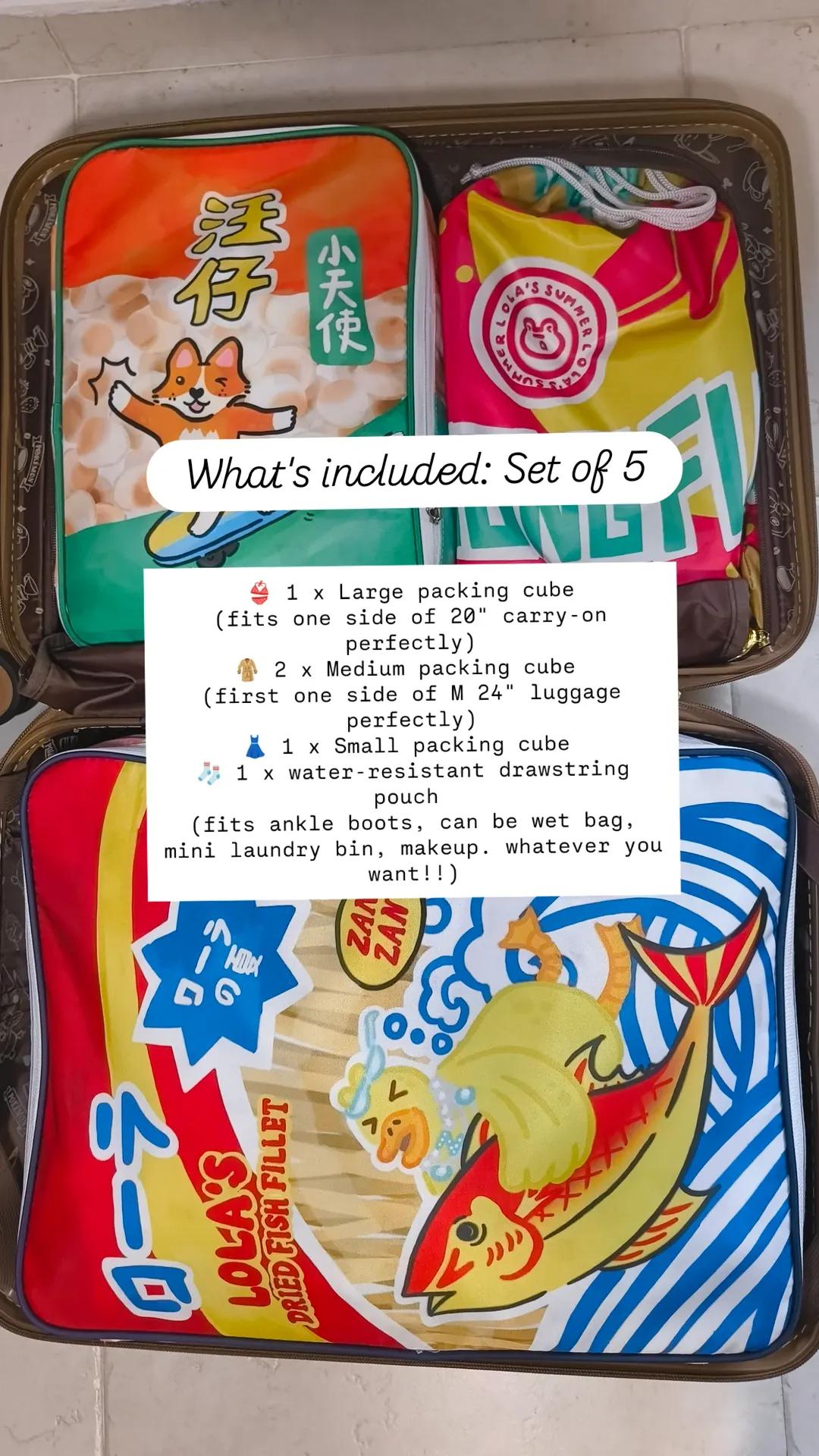 [PO] Snack Pack Travel Packing Cubes Set of 5
