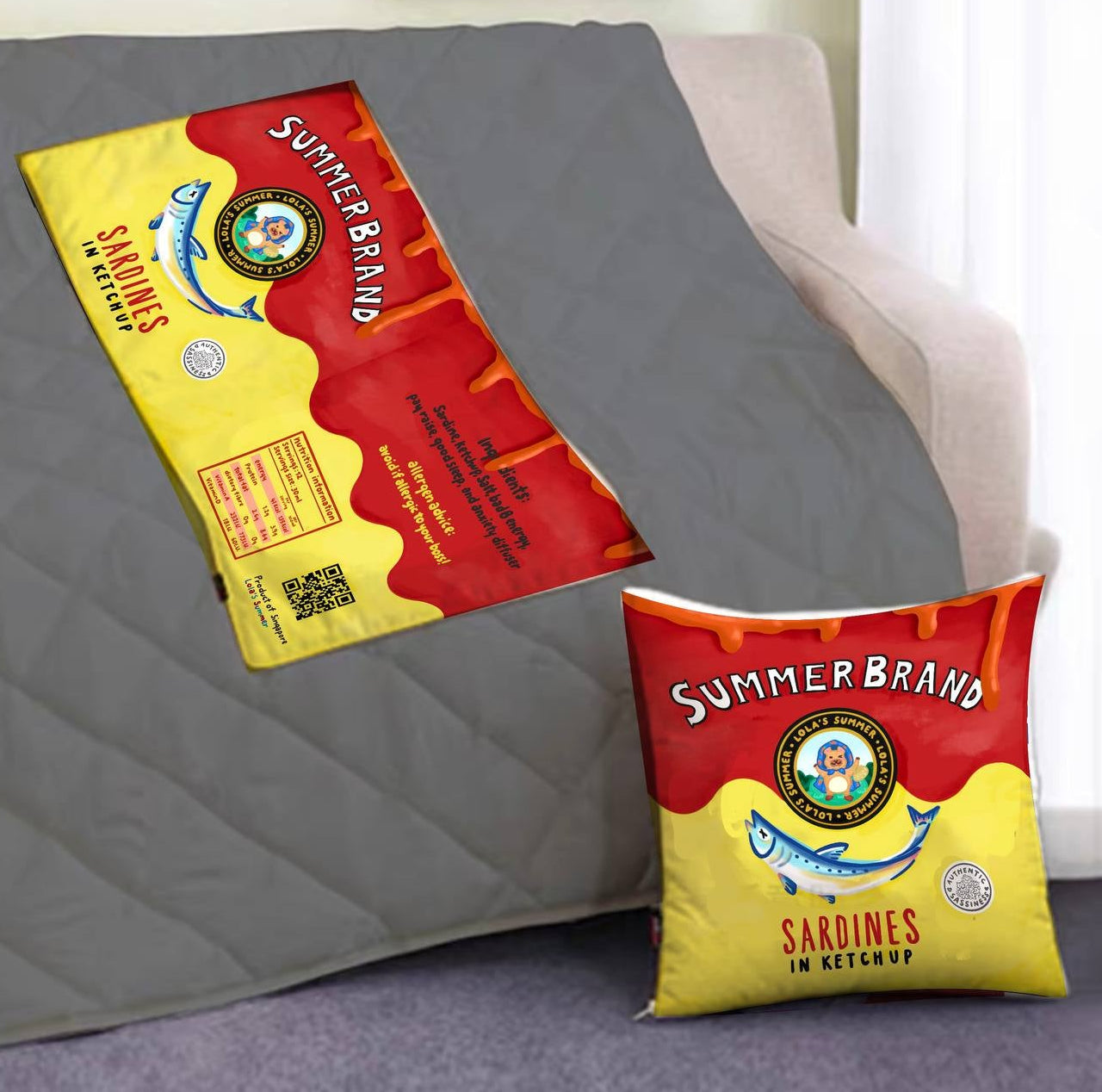 [PO] Nostalgic Snacks Pillow Blanket