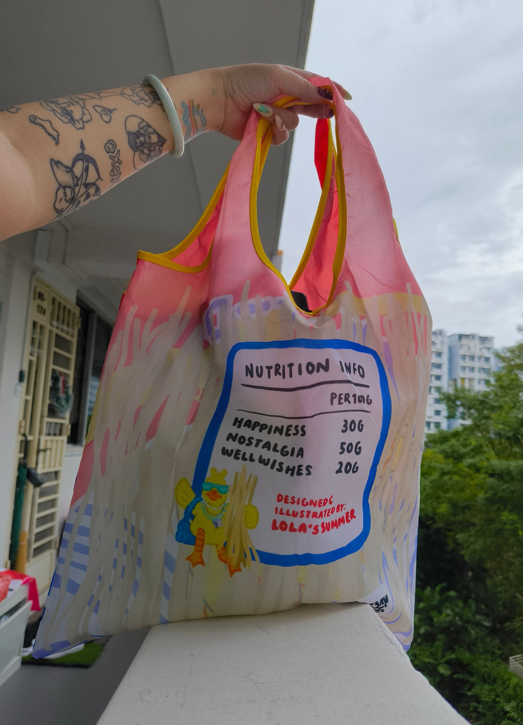 [PO] Singapore Snacks Eco Shopping Bag