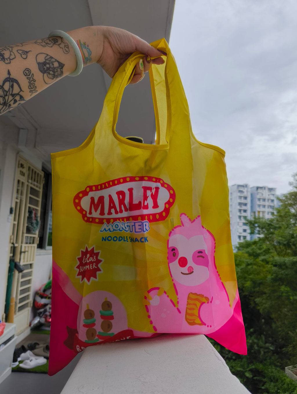 [PO] Singapore Snacks Eco Shopping Bag