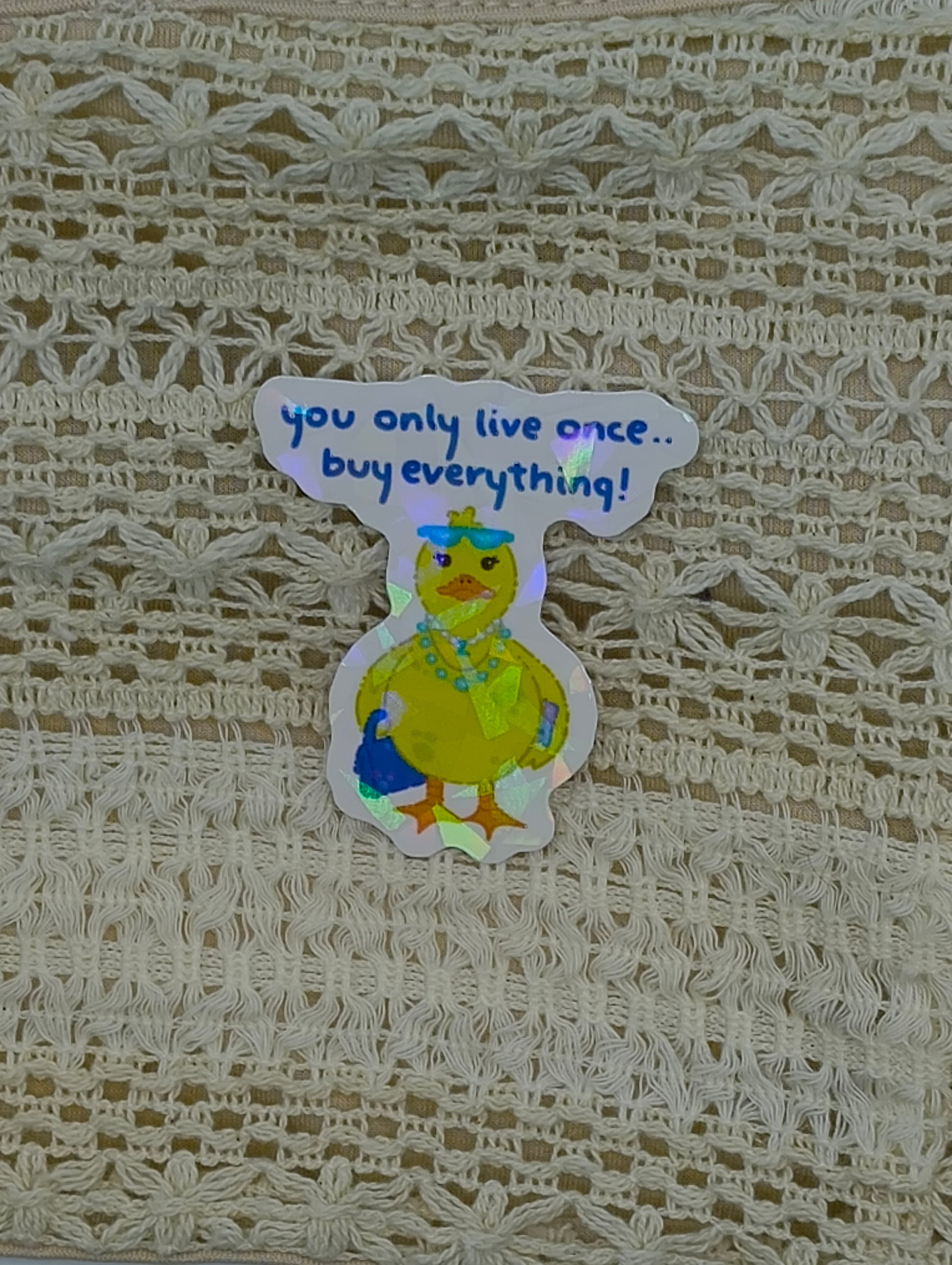 147 You only live once, buy everything