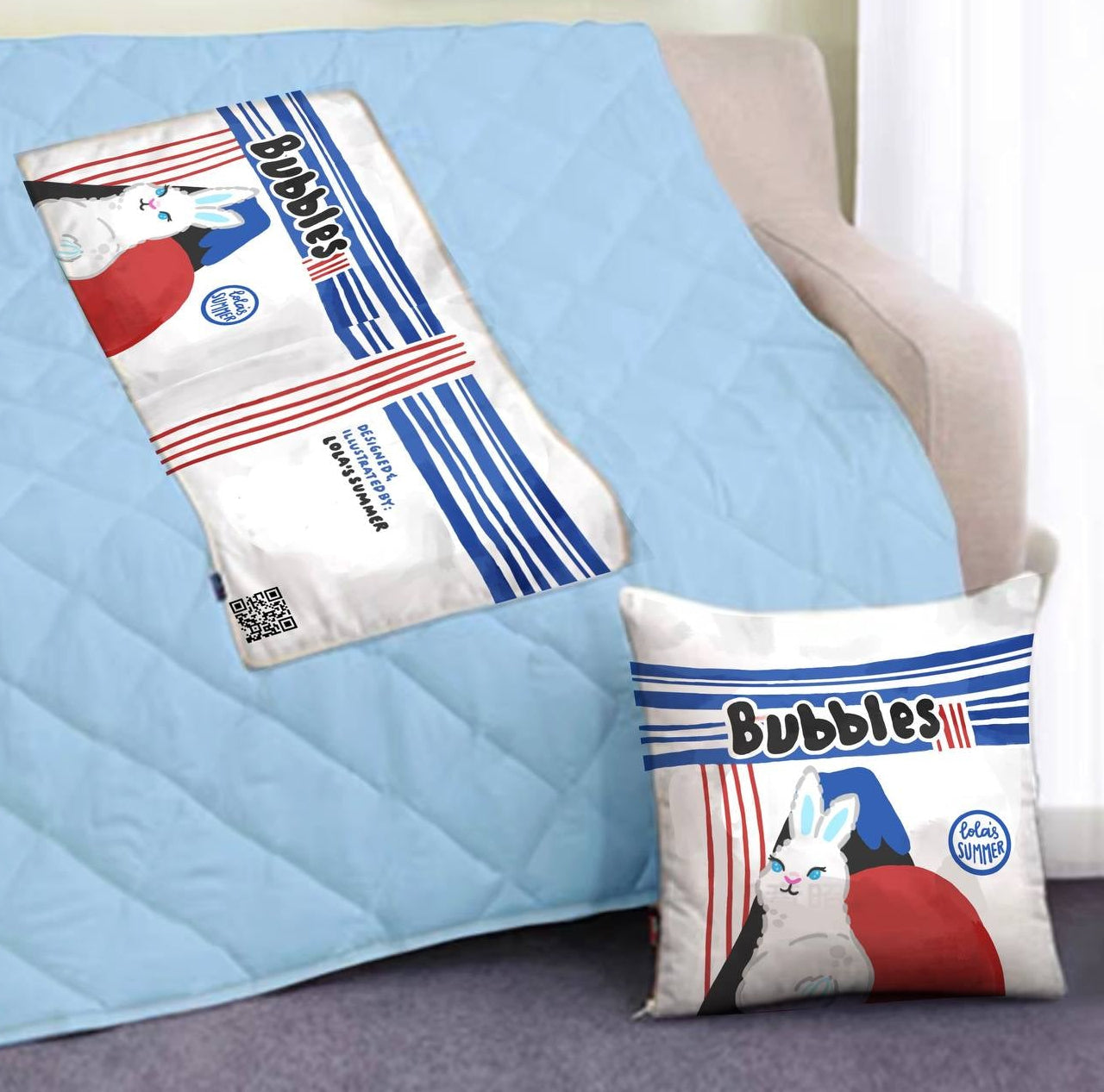 [PO] Nostalgic Snacks Pillow Blanket