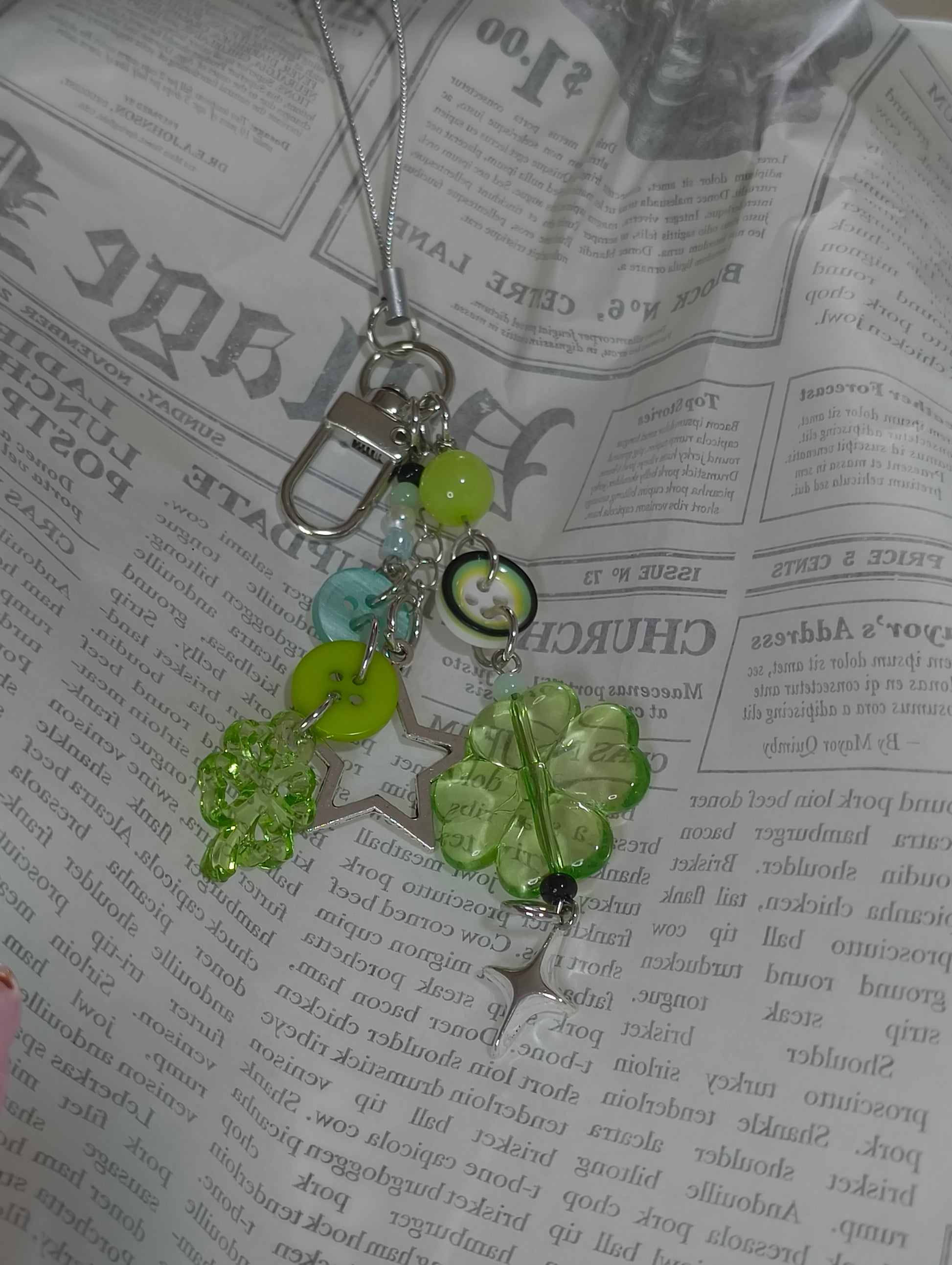 Claw Trinket - Large clover triple keychain