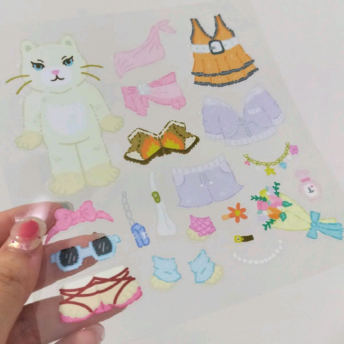 Lola Y2K Dress Up Sticker Sheet