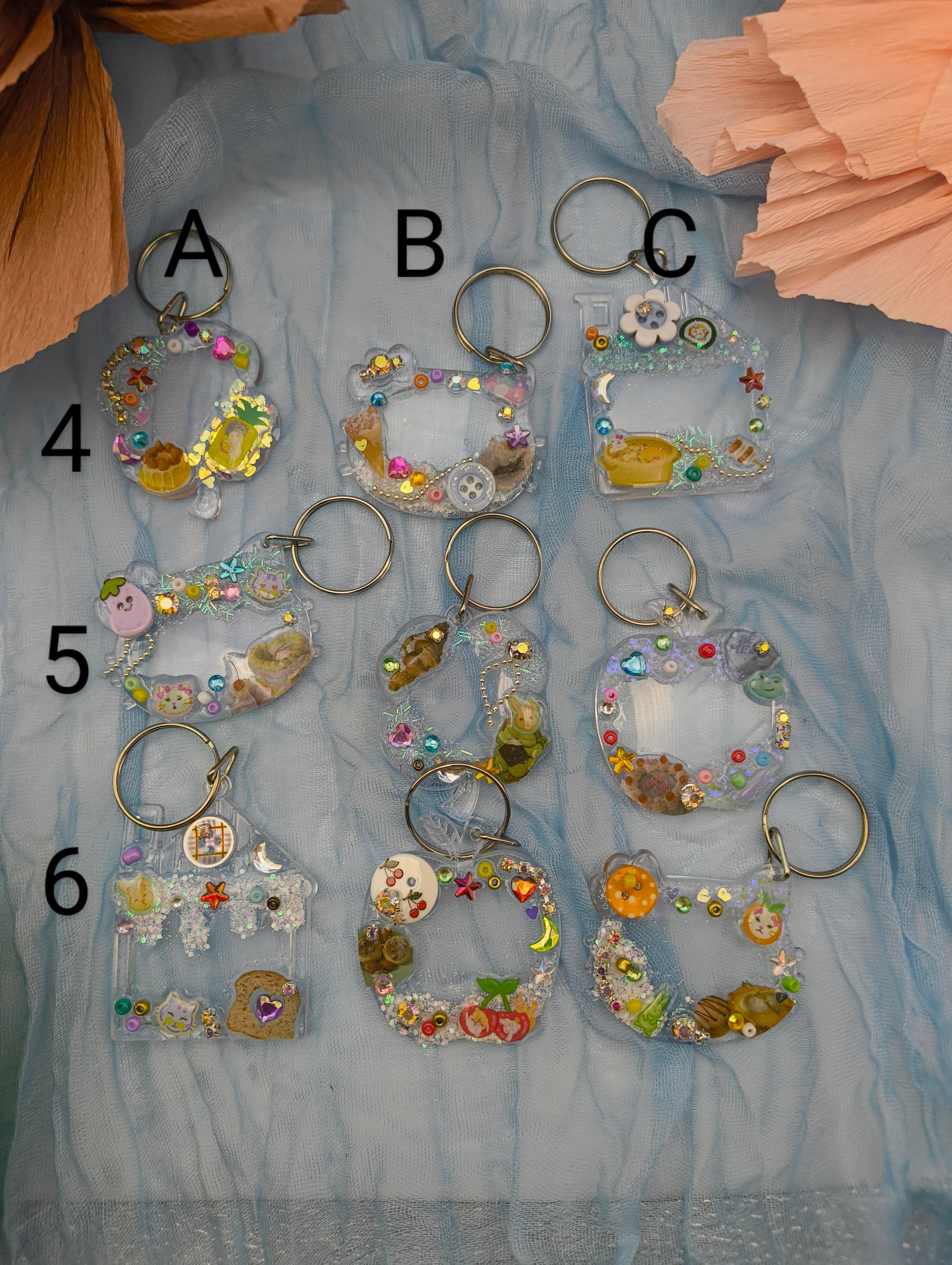 Acrylic Locket Keychain