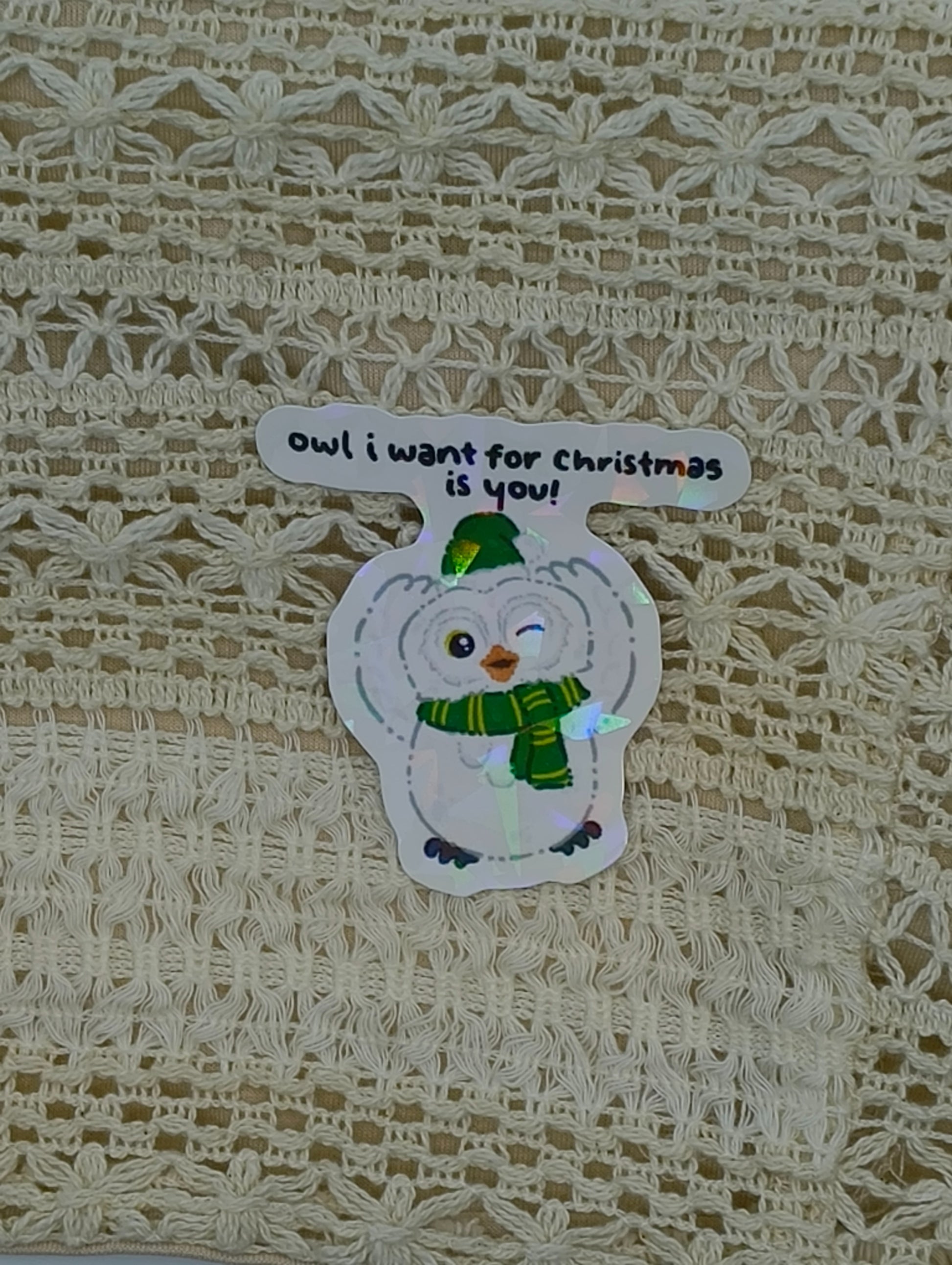 249 Owl I want for Christmas is you!
