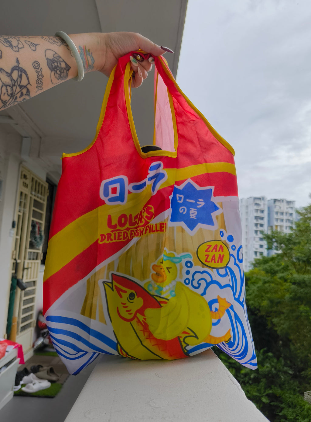 [PO] Singapore Snacks Eco Shopping Bag