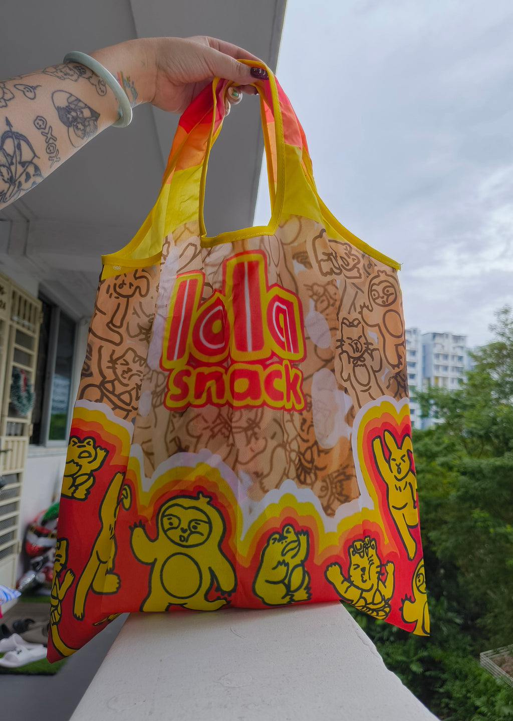 [PO] Singapore Snacks Eco Shopping Bag