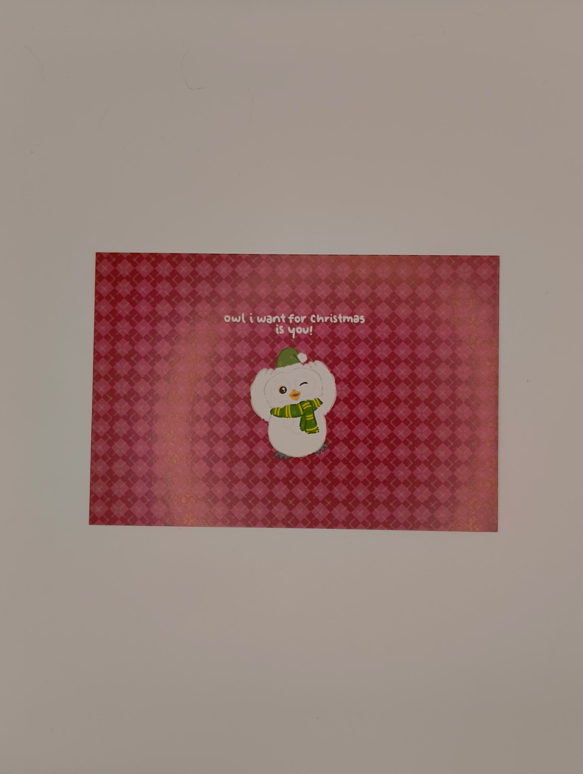 120 (Grade B) Owl I want for Christmas is you!