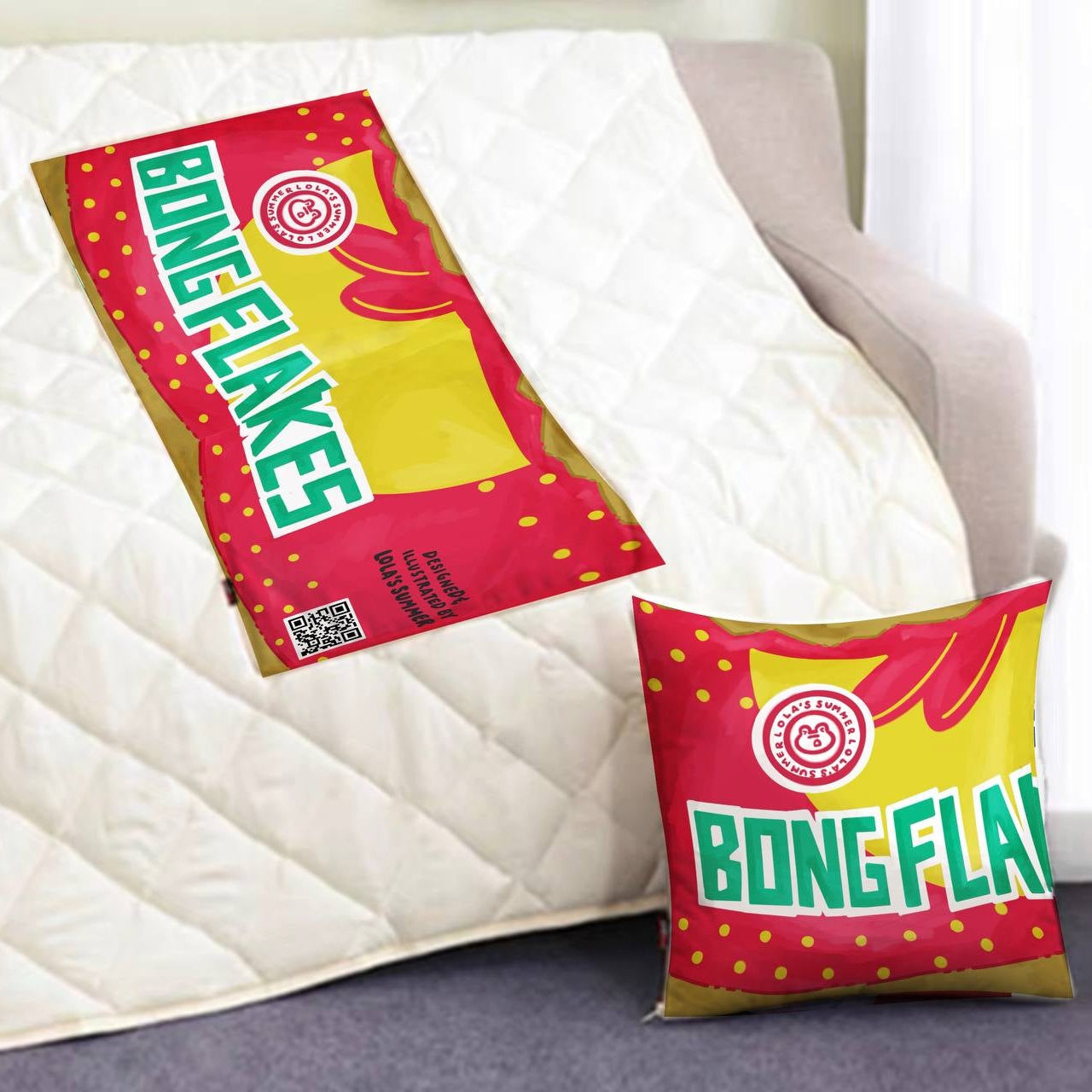 [PO] Nostalgic Snacks Pillow Blanket