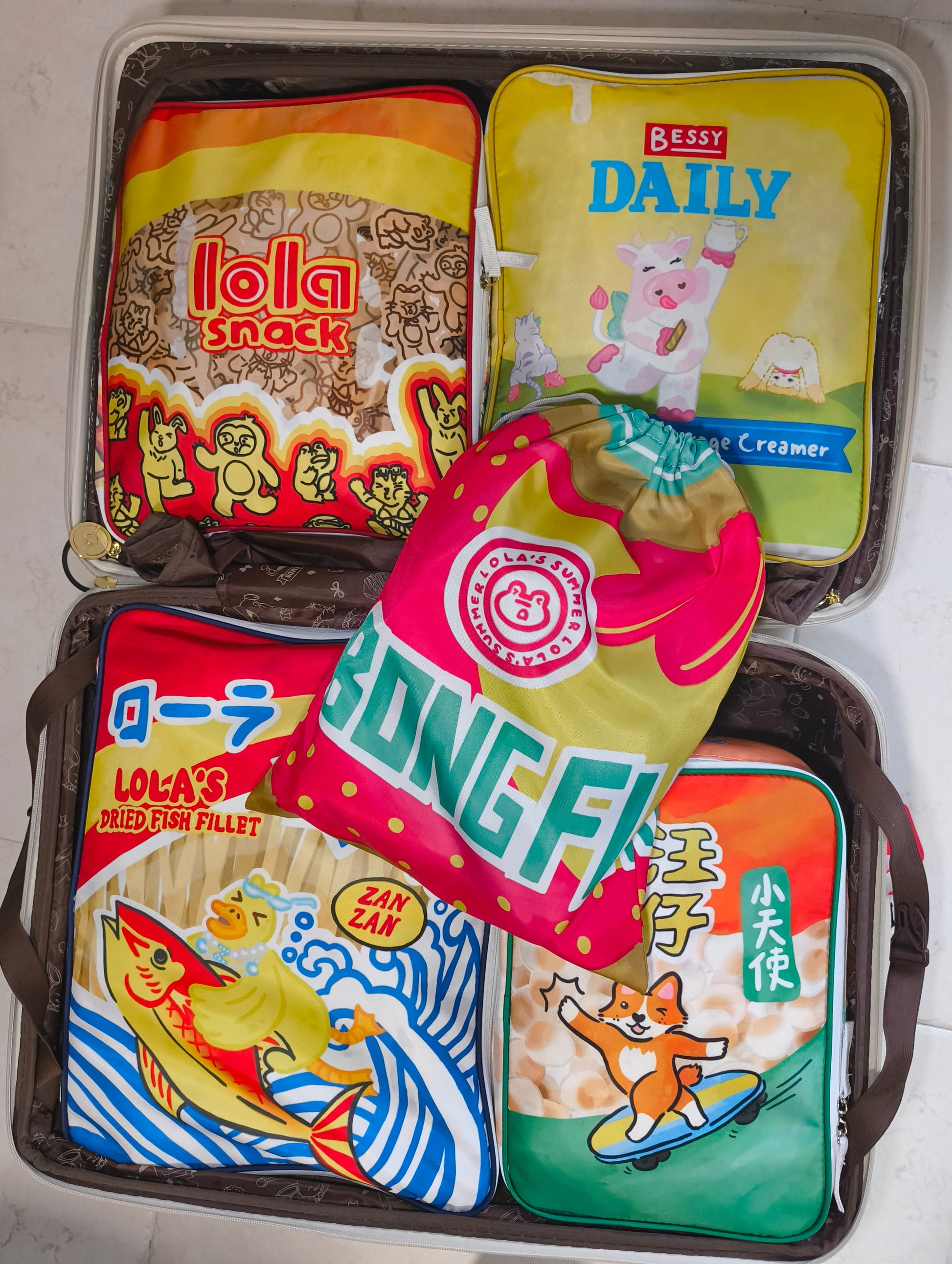 [PO] Snack Pack Travel Packing Cubes Set of 5