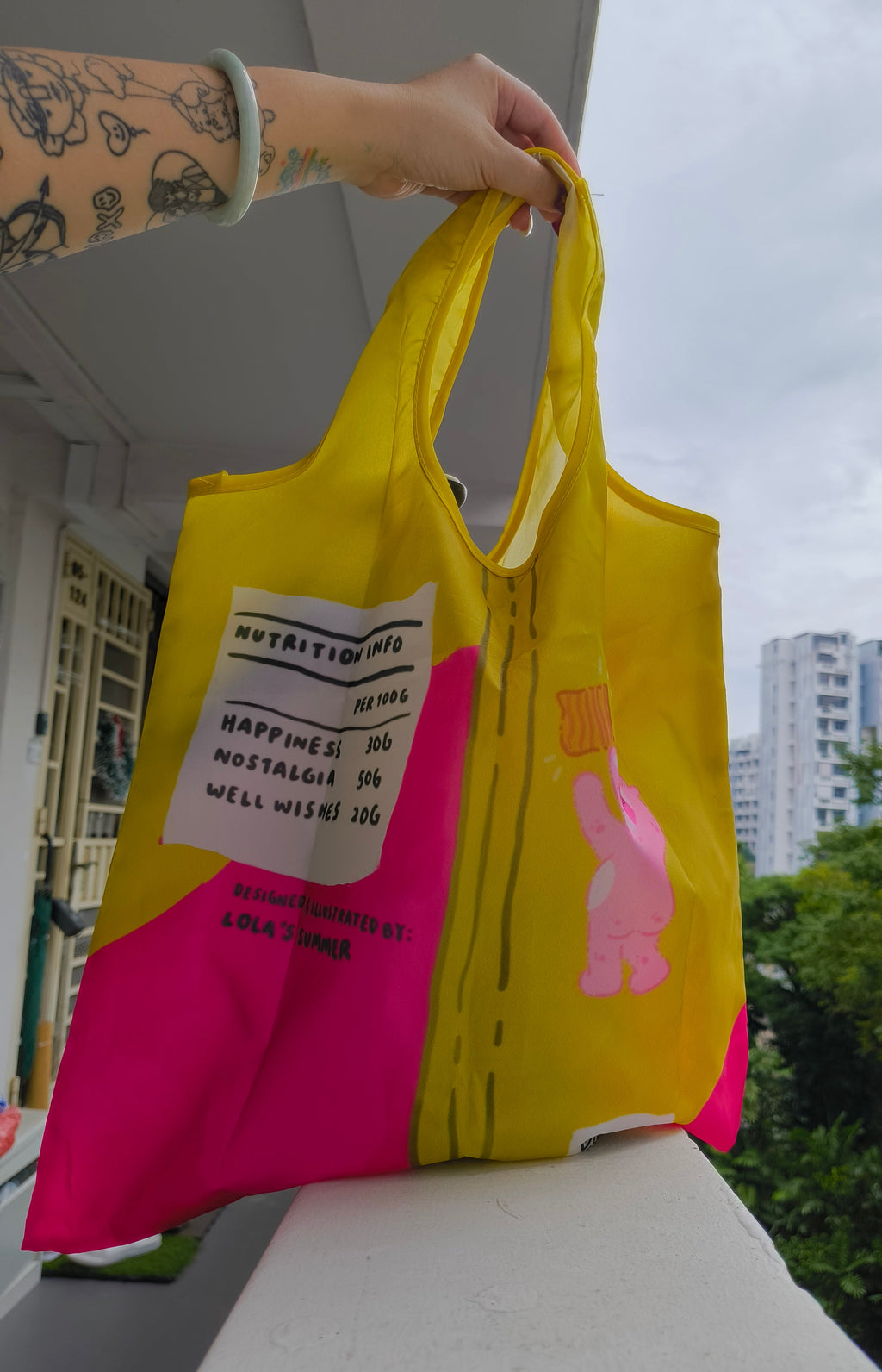 [PO] Singapore Snacks Eco Shopping Bag
